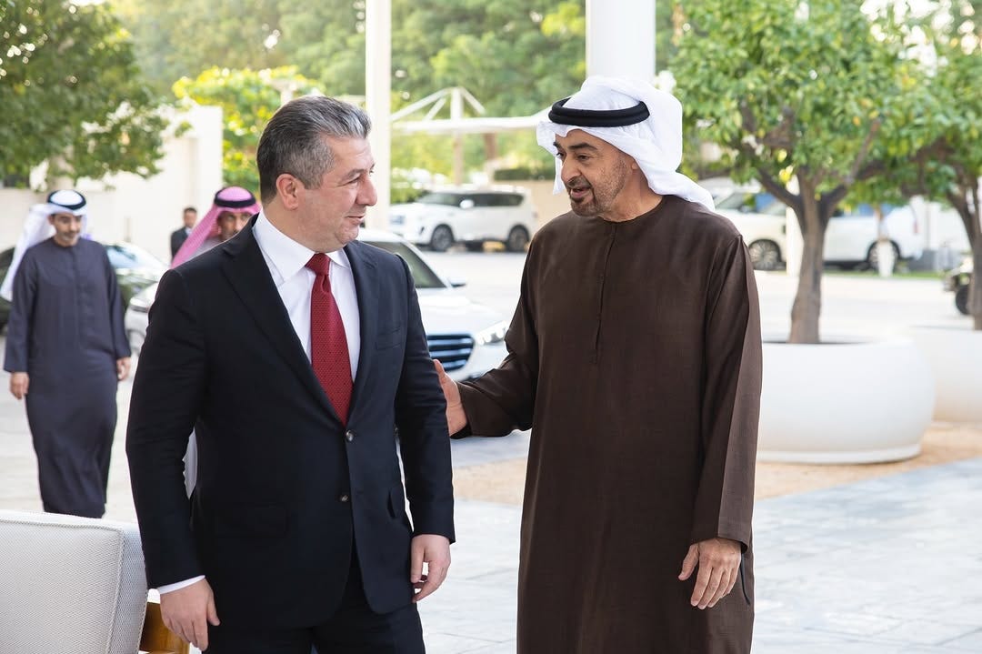 Strengthening Bonds: UAE President Meets Iraqi Kurdistan Prime Minister