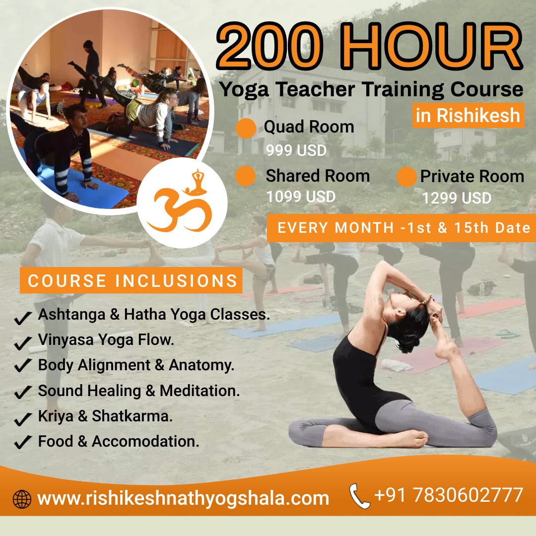 200 Hour Yoga Immersion & Teacher Training: 2024