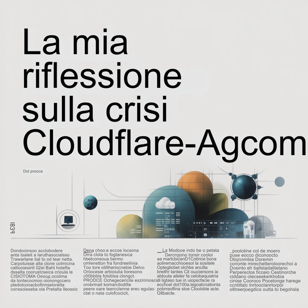 La Mia Riflessione sulla Crisi Cloudflare-AGCOM