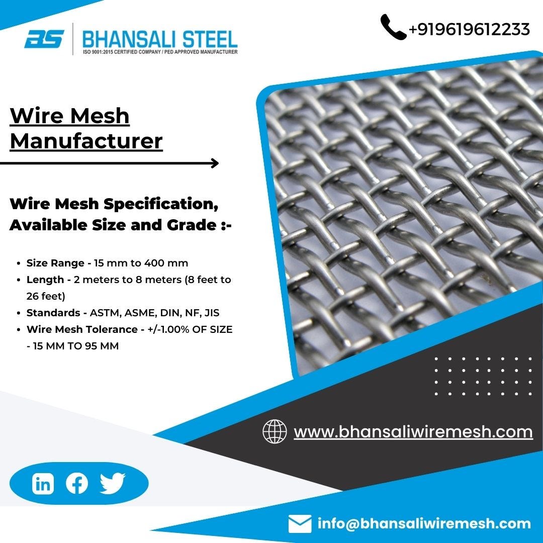 Wire Mesh : What Are Wire Mesh & What Are The Uses & Types Of Wire Mesh ...