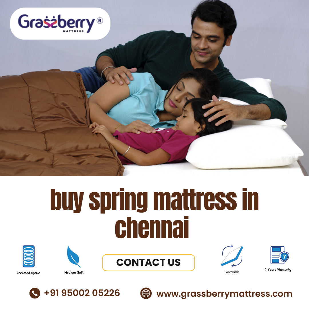 Shop Grassberry Mattress The Best Spring Mattress in Chennai by