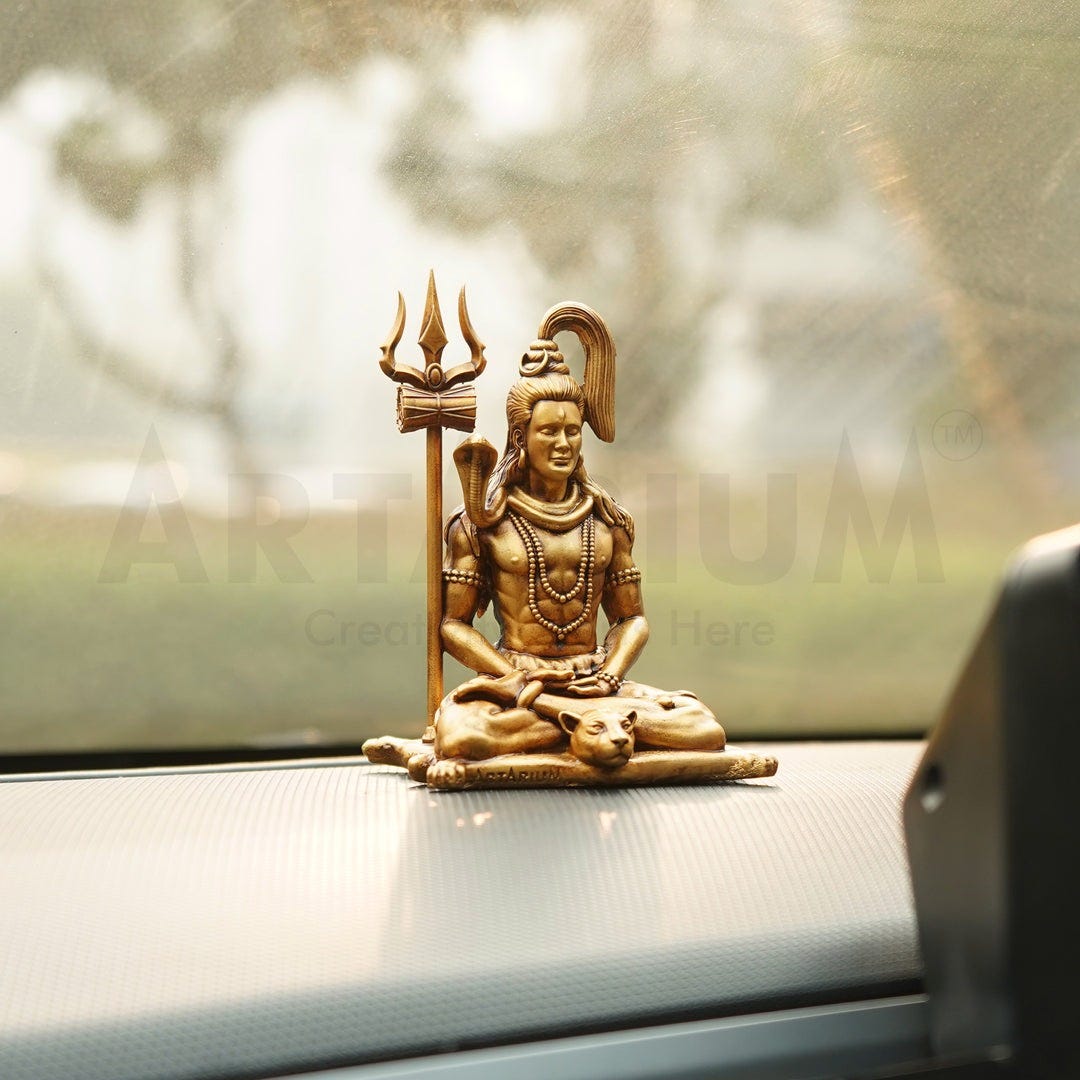 Lord shiva idol for car dashboard by Palprashant Medium