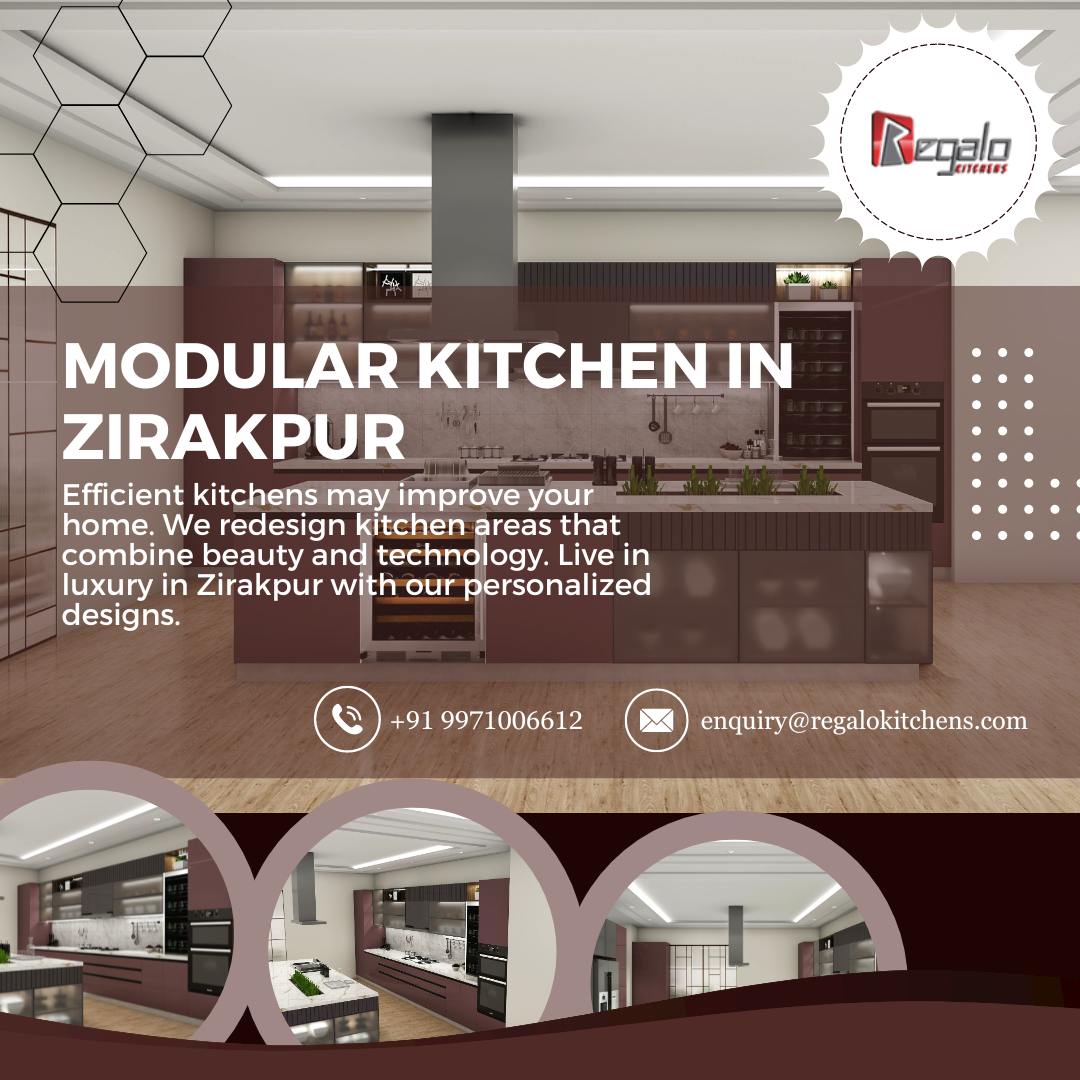 Modular Kitchen In Zirakpur | Regalo Kitchens - Regalo kitchens - Medium