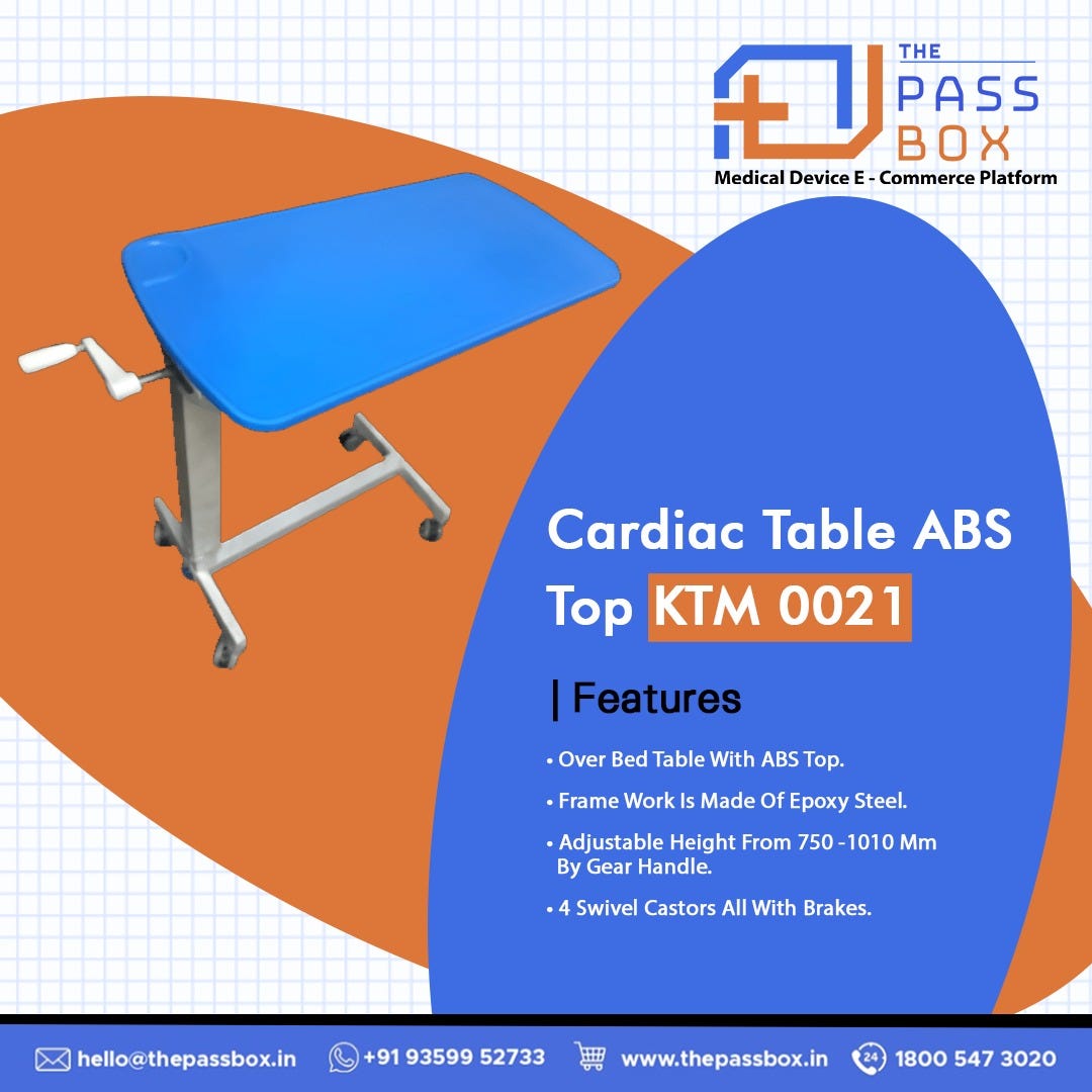 Cardiac Table ABS Top KTM 0021 The Passbox Medium