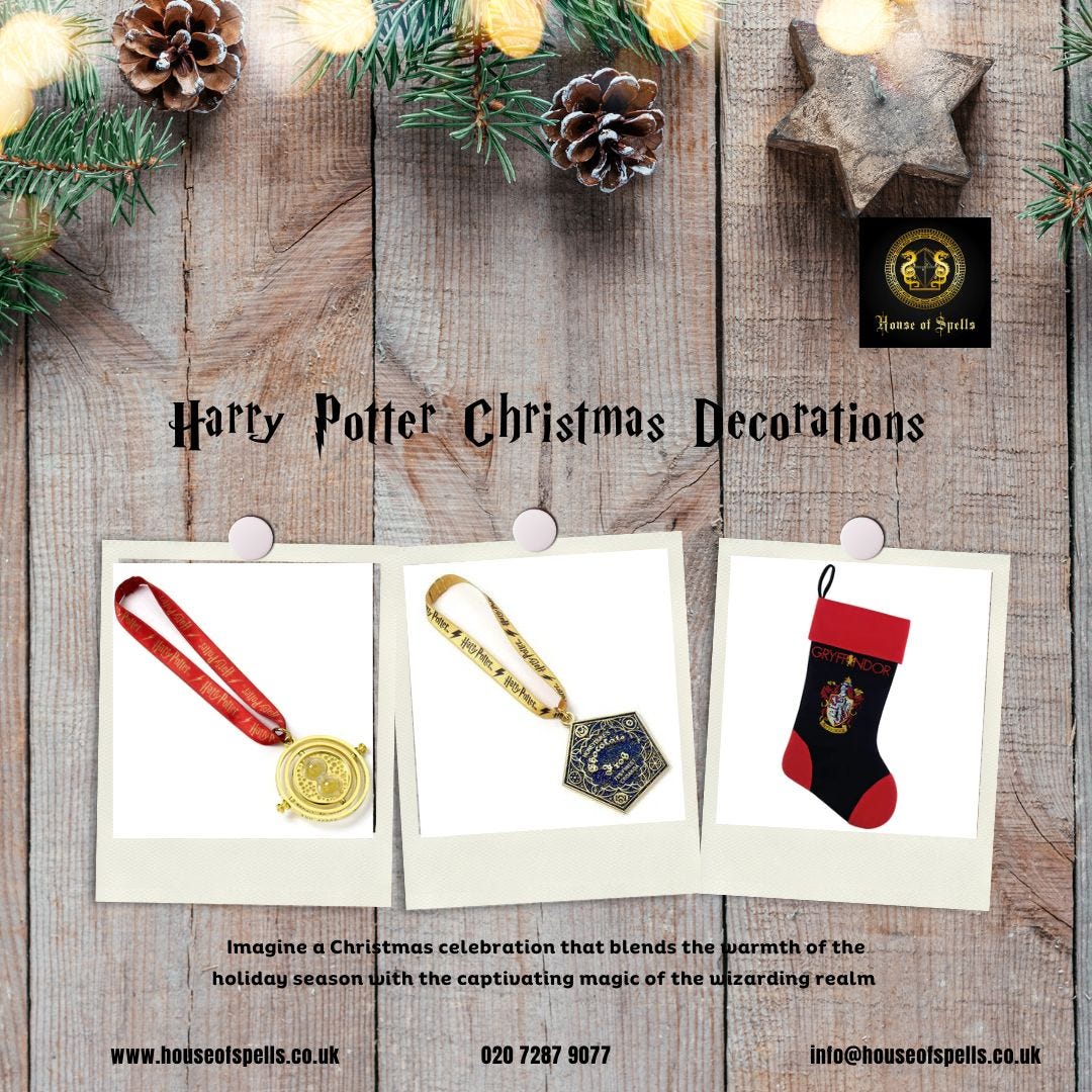 Harry Potter Christmas Decorations, House of Spells, by Houseofspells, Nov, 2023