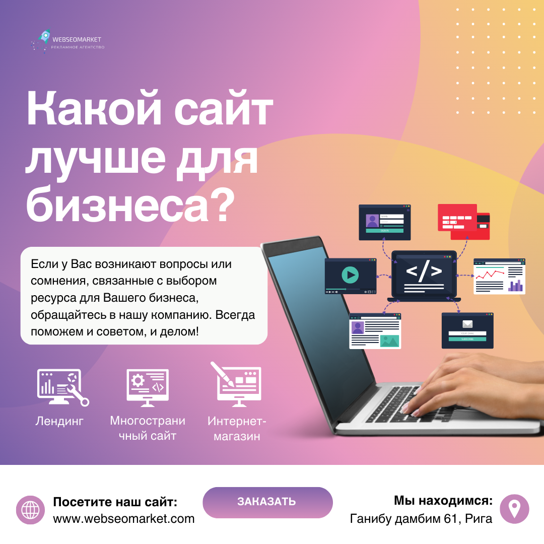 Какой сайт лучше для бизнеса | Webseomarket