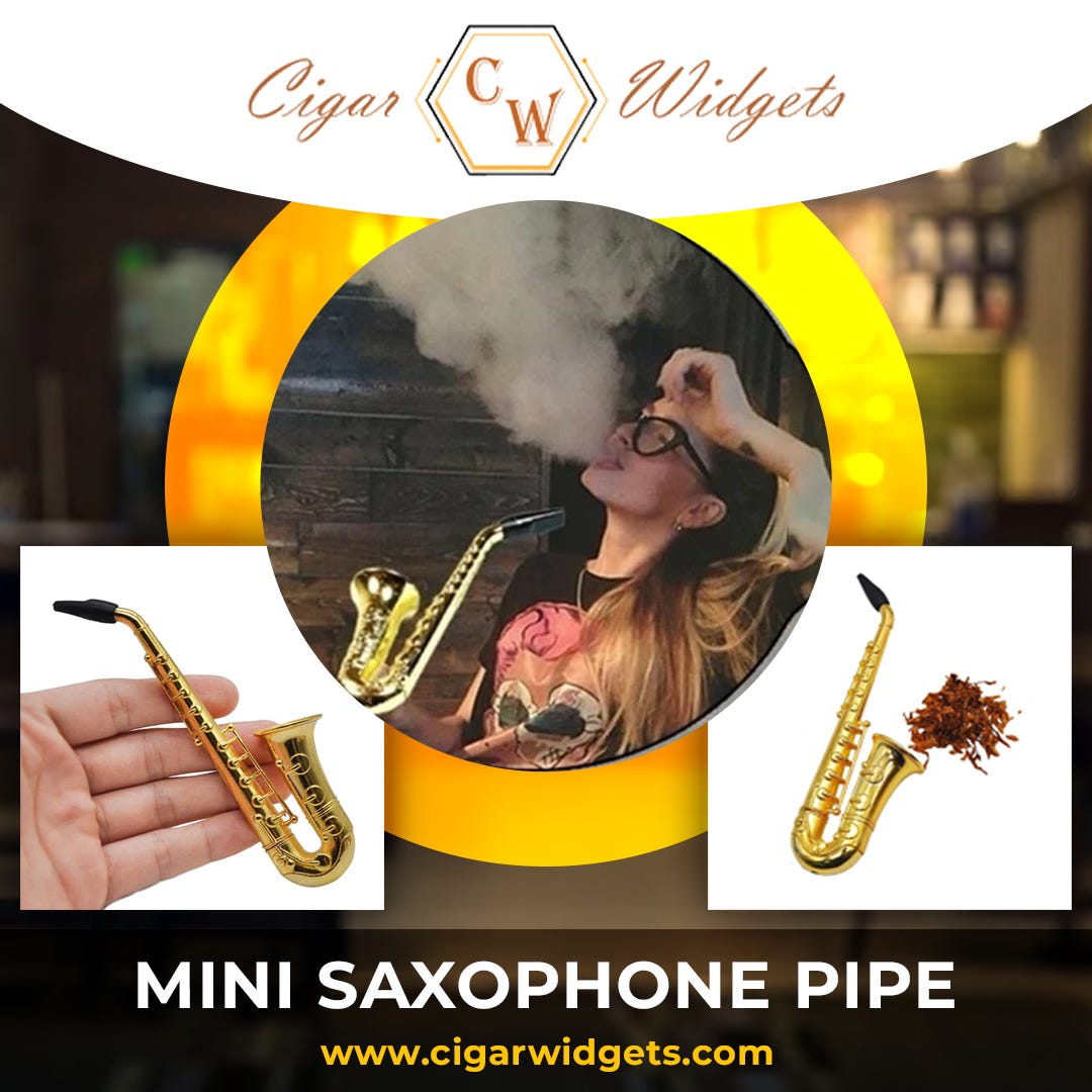 Mini Saxophone Pipe Discover the Allure of a Stylish Tobacco Pipe