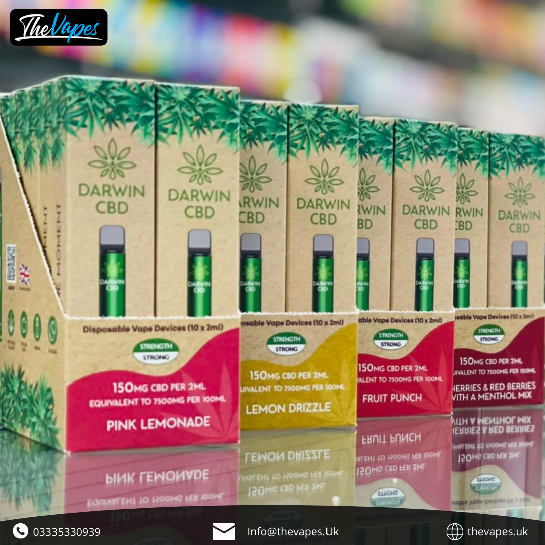 DARWIN CBD Disposable Vape. The Darwin CBD Bar will last you up to