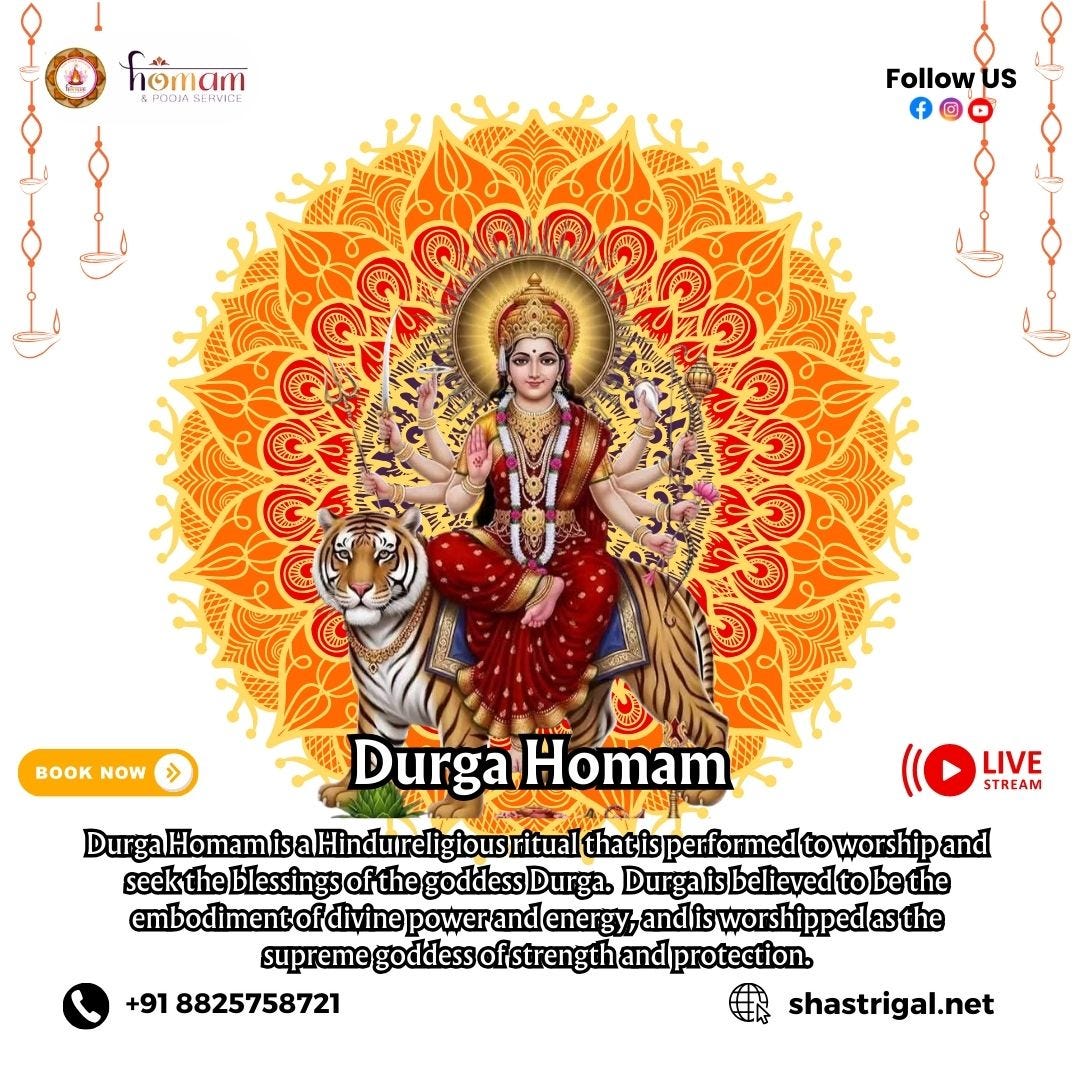 ✨ Durga Homam — Invoke Divine Blessings & Protection ✨