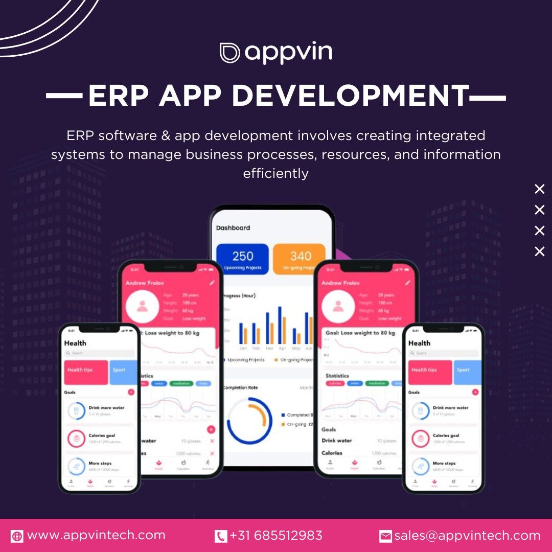 Unleashing Efficiency: The Power of ERP App Development | by AppVin ...