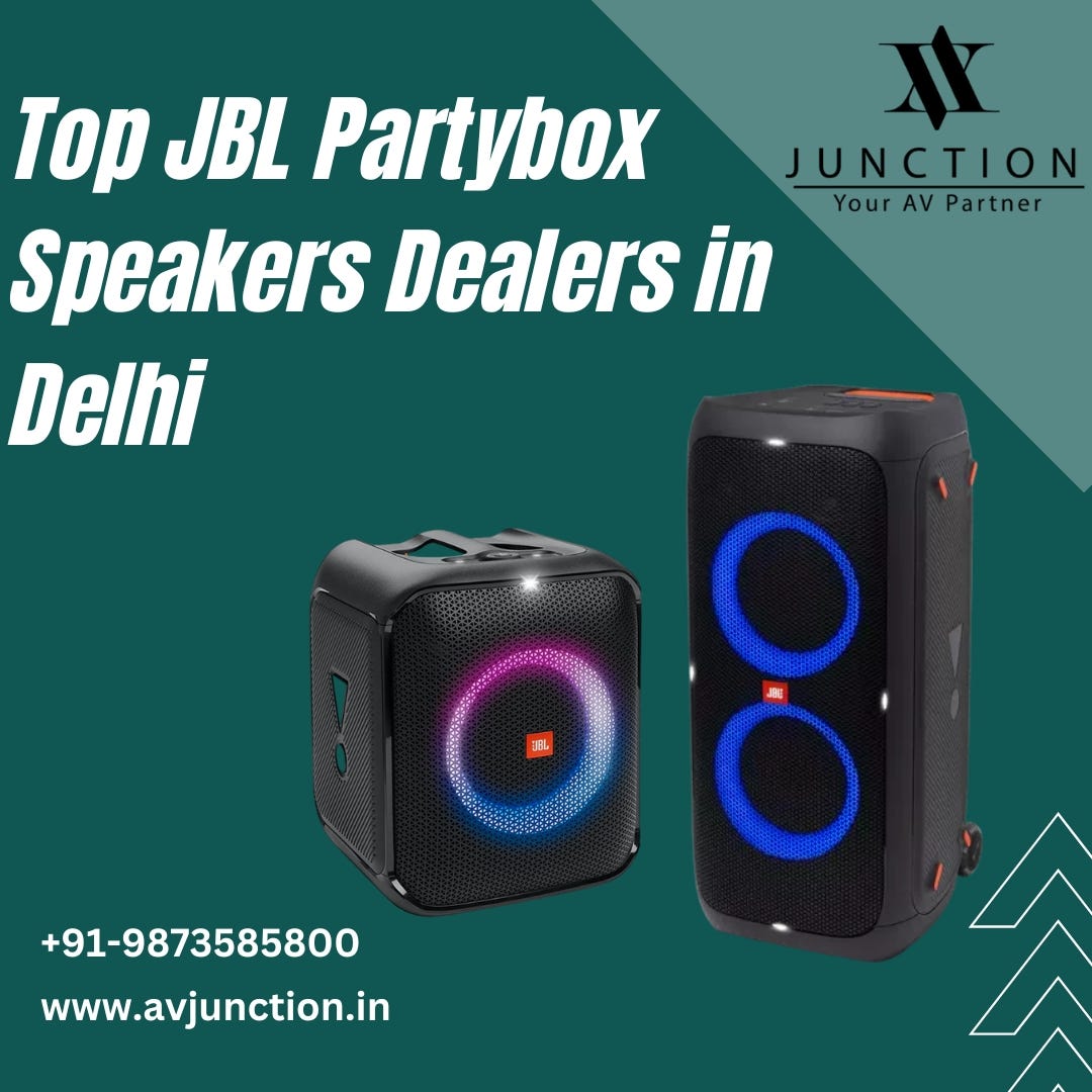 Top JBL Partybox Speakers Dealers in Delhi AV Junction Medium