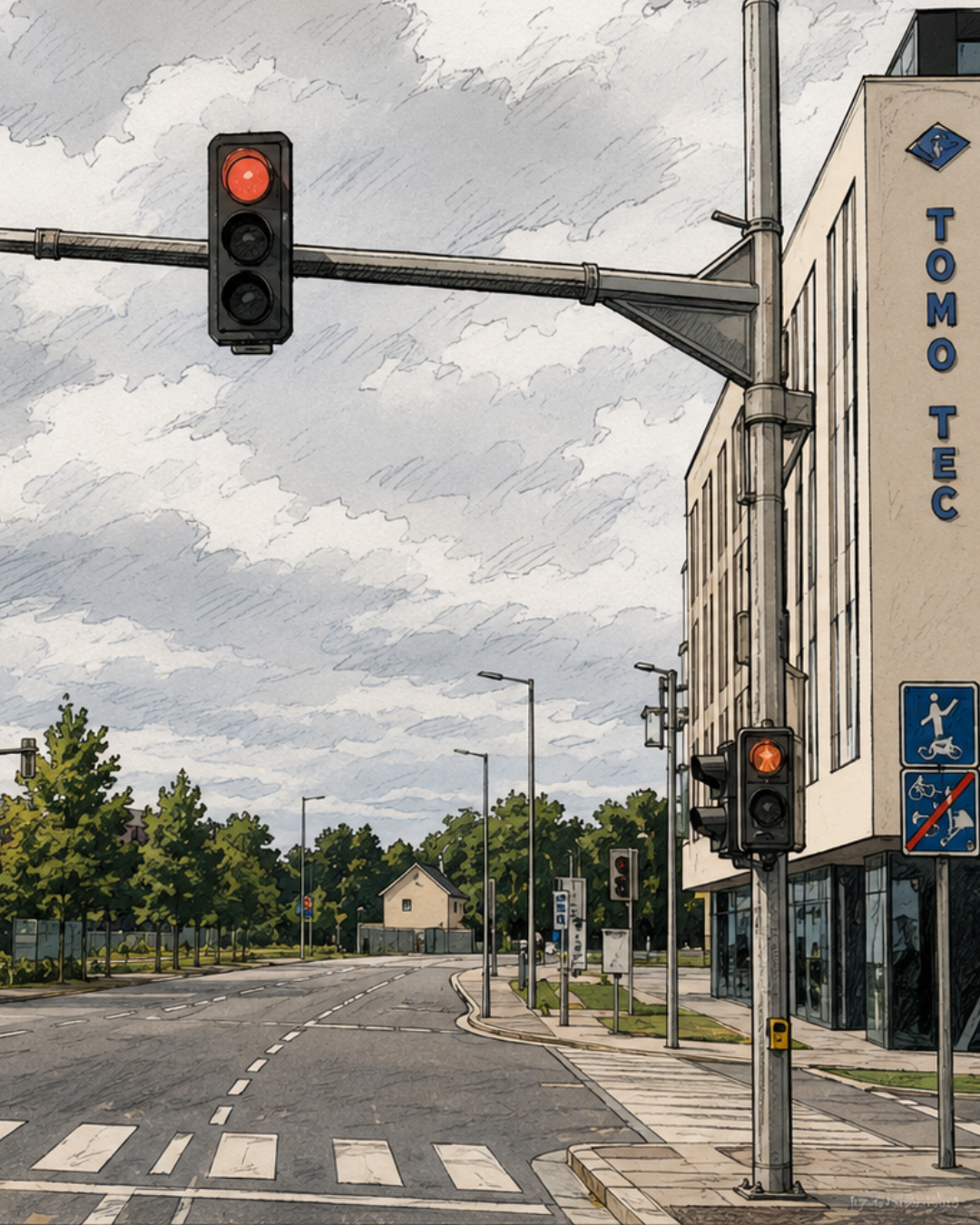 Eine rote Ampel hat mir mal das Leben gerettet.