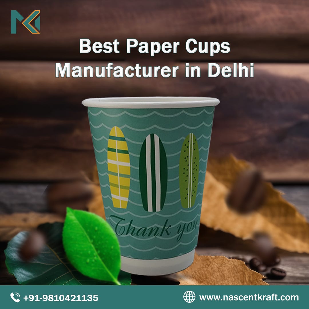 Best Paper Cups Manufacturer in Delhi - Nascent Kraft - Medium