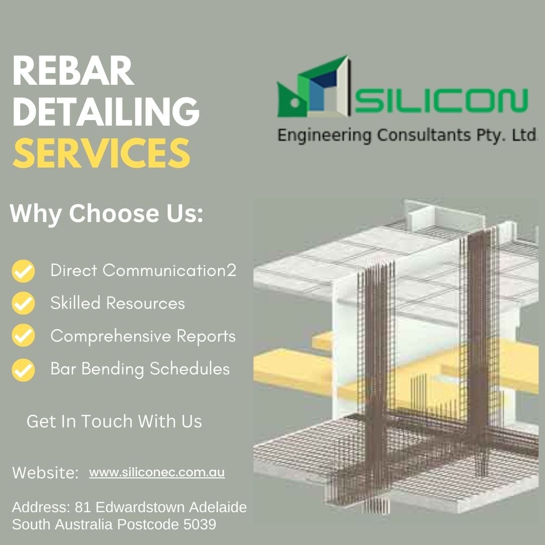 Rebar Detailing Service Adelaide. Rebar detailing services can be used