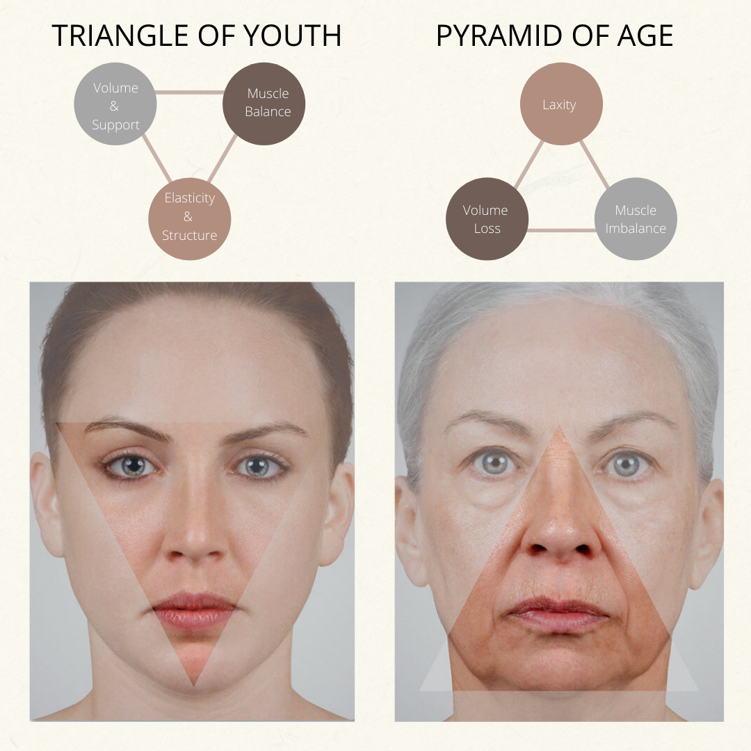 What is the ▽ TRIANGLE OF YOUTH and the ⁣△ PYRAMID OF AGE