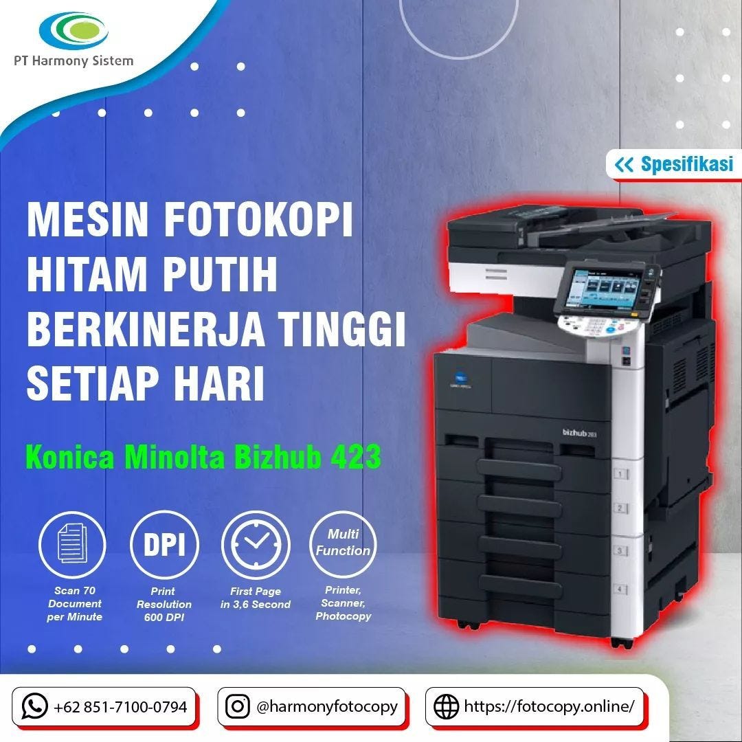 Distributor Resmi Konica Minolta Printer Ip Address BERGARANSI!!!, NO
