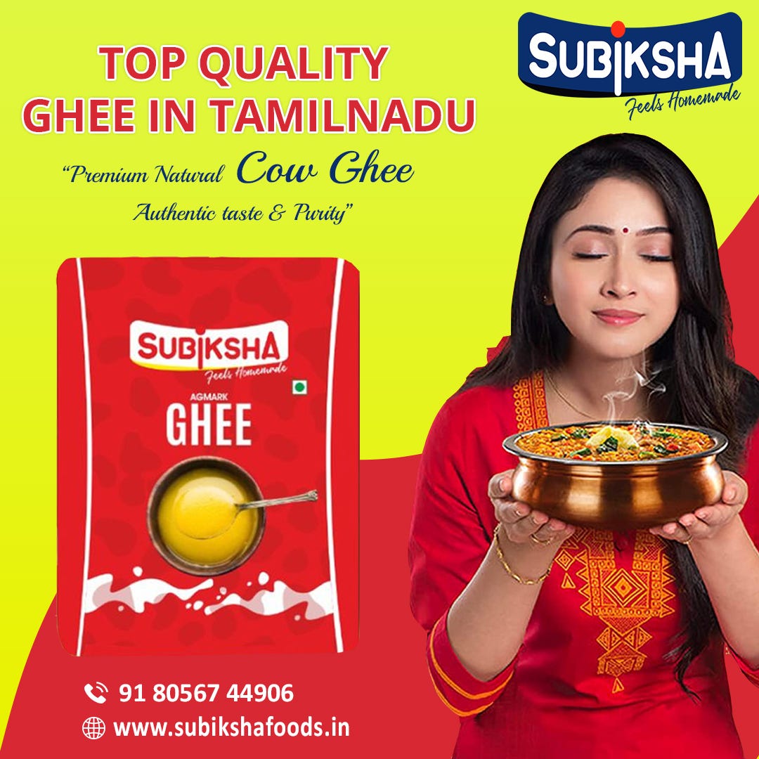 Top Quality Ghee for Better Brain Health by Subiksha Foods Medium