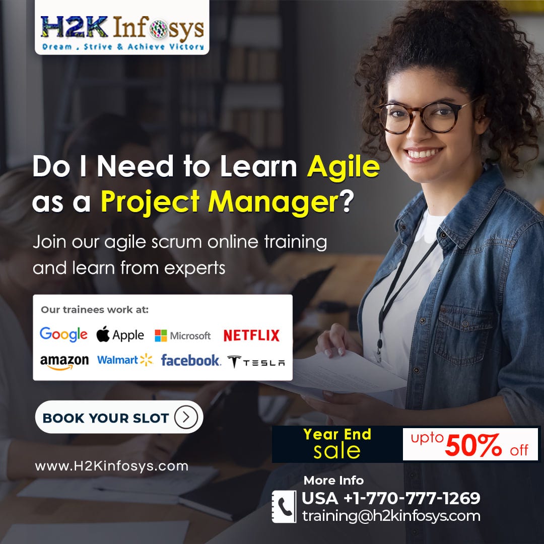 Avail your online Agile certification at H2k Infosys - priya sujitha ...