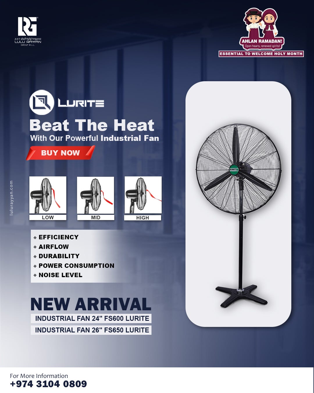 Buy Pedestal Fans Online at the Best Prices in Qatar by LULU RAYYAN