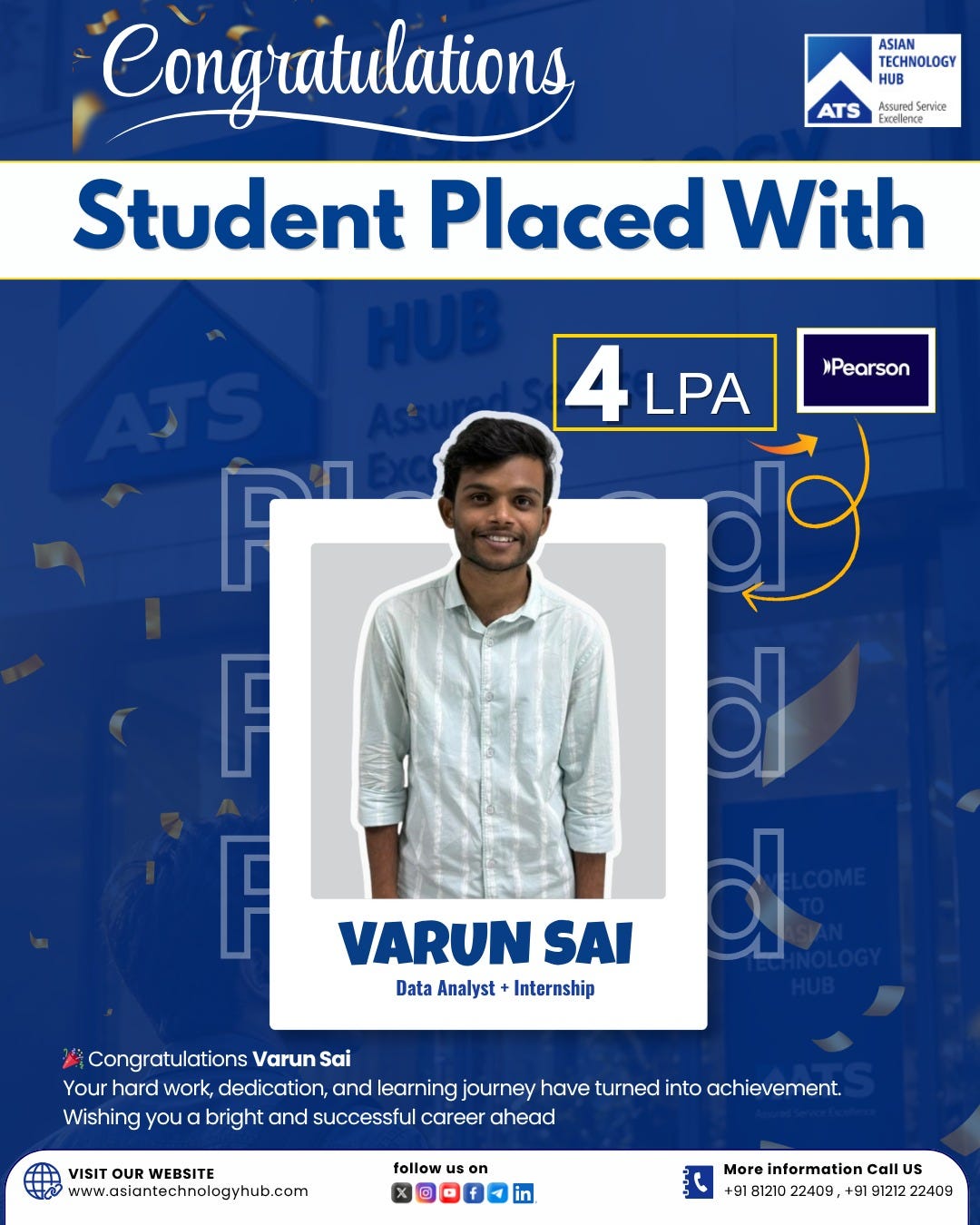 🎉 Placement Success Story | Asian Technology Hub