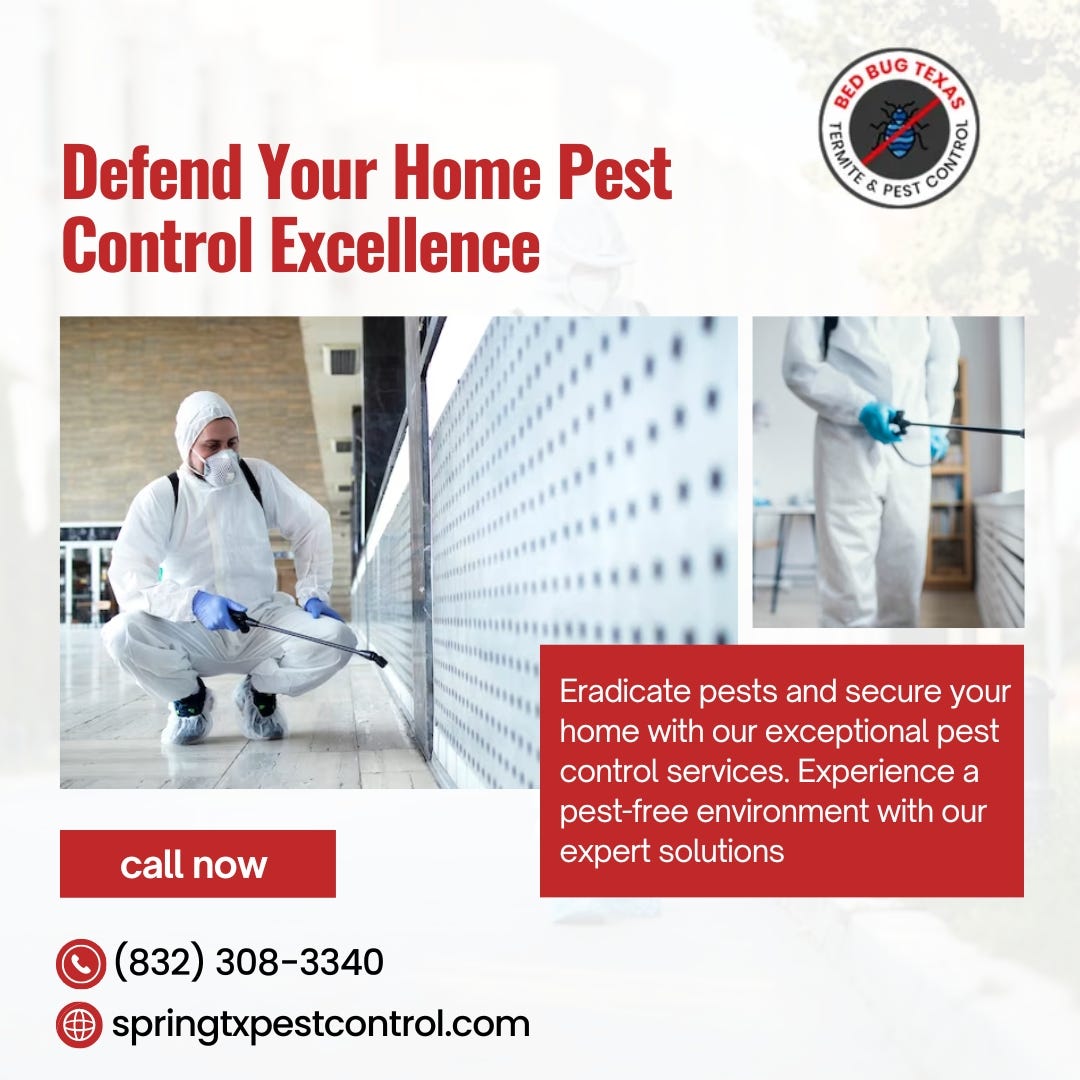 A Look at the Pest Control Tips for a BugFree Home in Spring, TX by