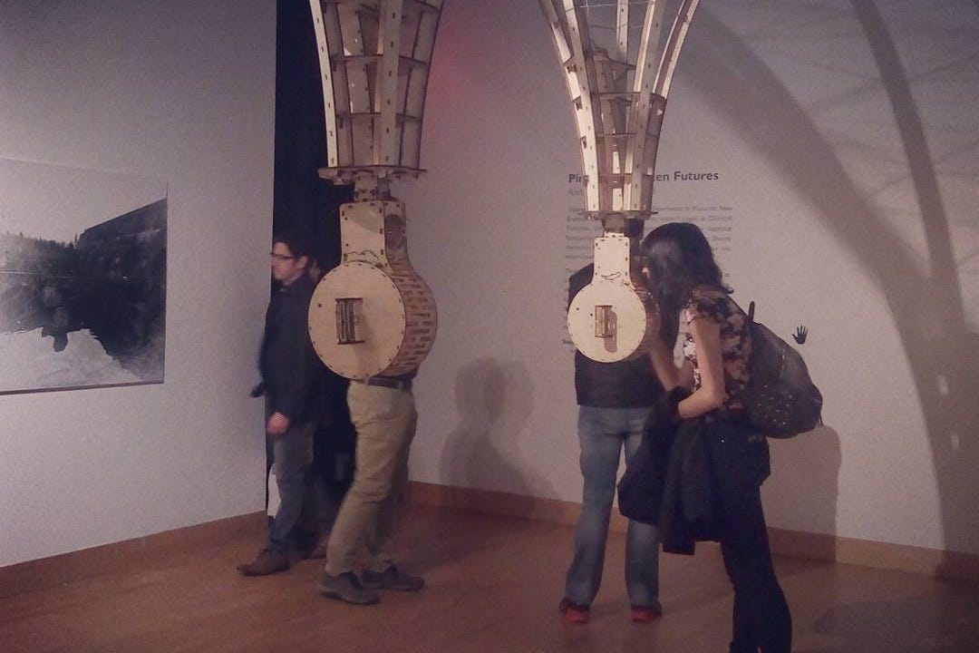 Pinawa: Forgotten Futures. Installation detail at opening of InterAction, The Museum, Kitchener Ontario. Image :: Andrew John Milne (via instagram)