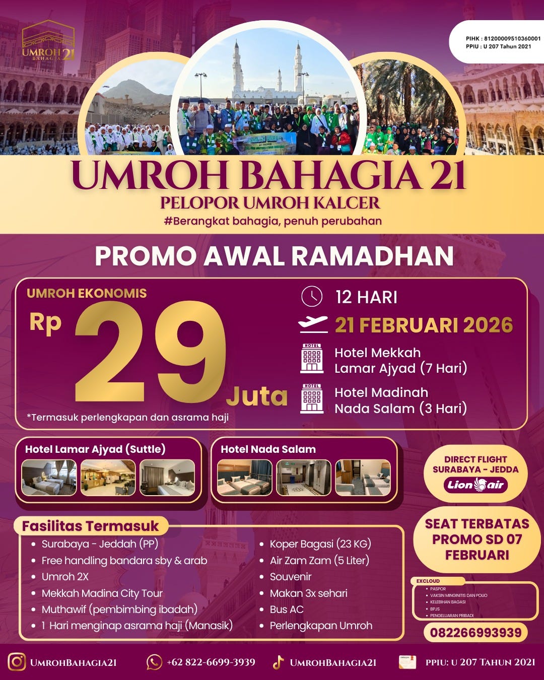 0822–6699–3939 Travel Umroh Bahagia Agen Travel Umroh Terpercaya di kecamatan Bubutan kota Surabaya…