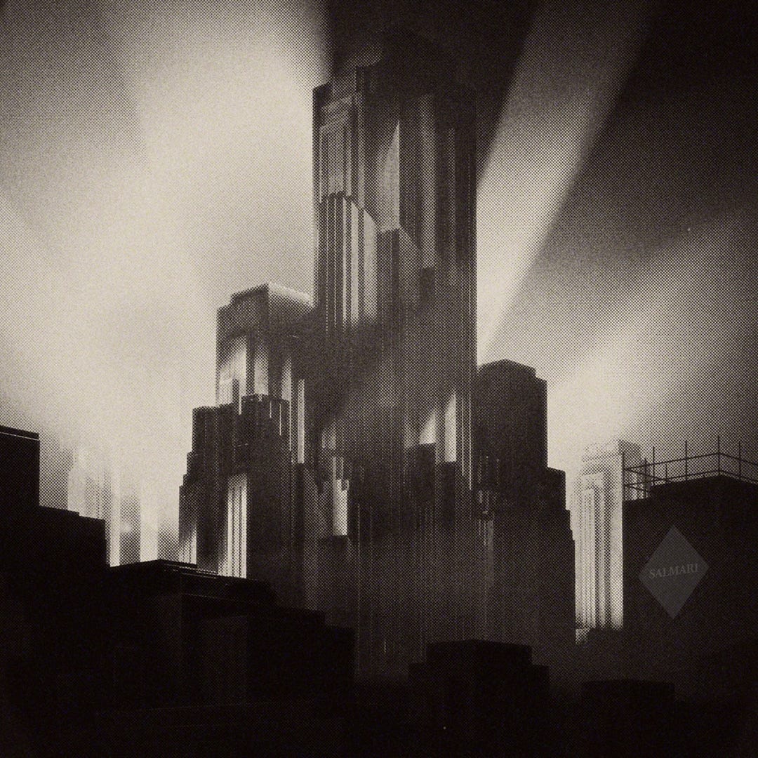 Hugh Ferriss x Salmari