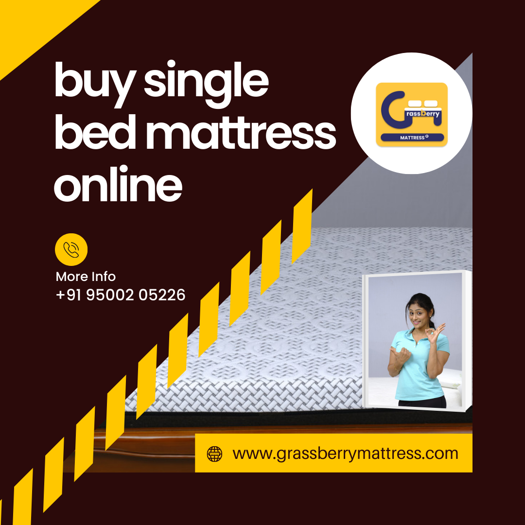 India’s Best Memory Foam Mattresses Online by Grassberrymattresskarur