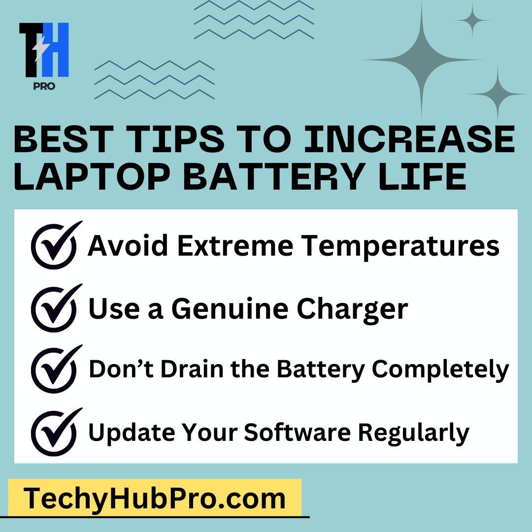 Best Tips to Increase Laptop Battery Life TechyHubPro Medium