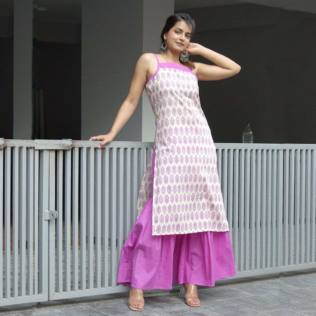 A Fusion Of Casual And Chic: Remarkable Allure Of The Kurti Plazzo Set.