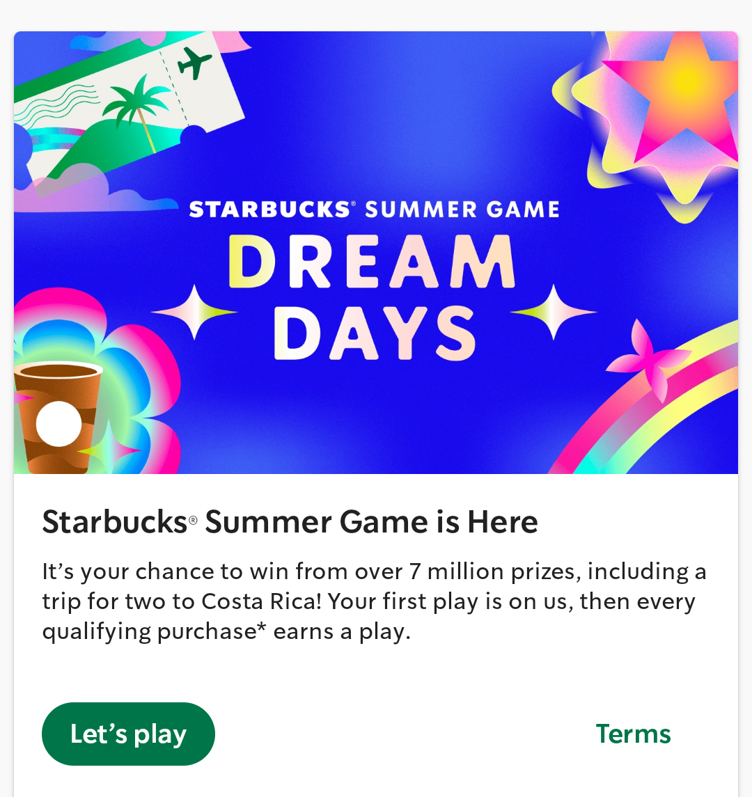 STARBUCKS SUMMER GAME IS BACK. DREAM DAYS by Dranéa Good Vibes Club Medium