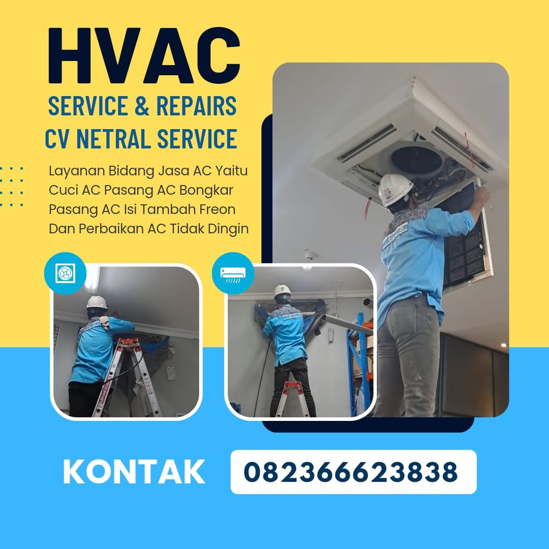 Service AC Casette Aceh Tamiang 082366623838 CV Netral Service Melayani Service AC Cassette Cuci…