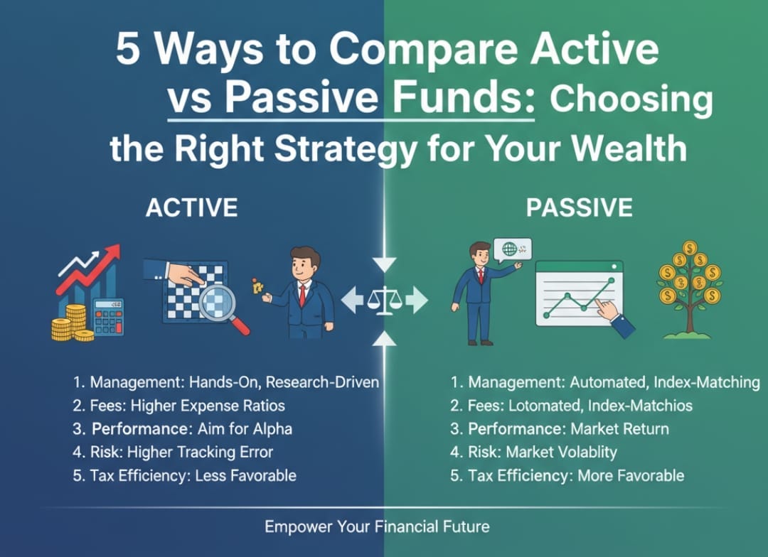 5 Ways to Compare Active vs Passive Funds: Choosing the Right Strategy for Your Wealth