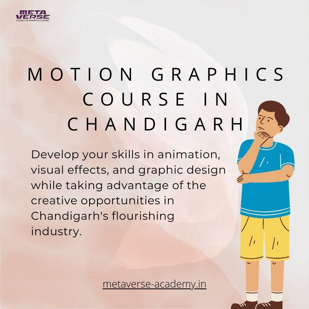 Unleashing Creativity Motion Graphics Course in Chandigarh by