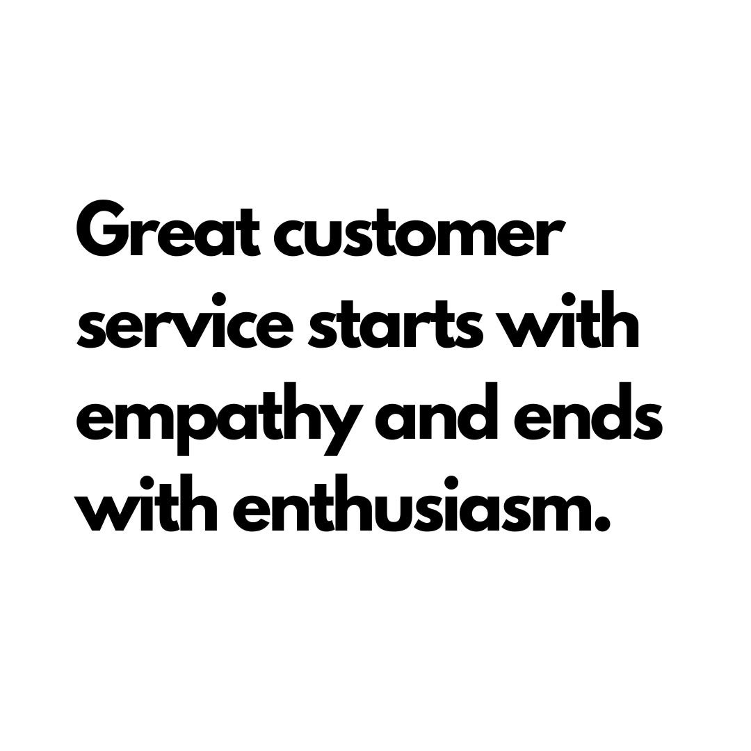 Enthusiasm in Customer Support. Walt Disney said, “Do what you do so