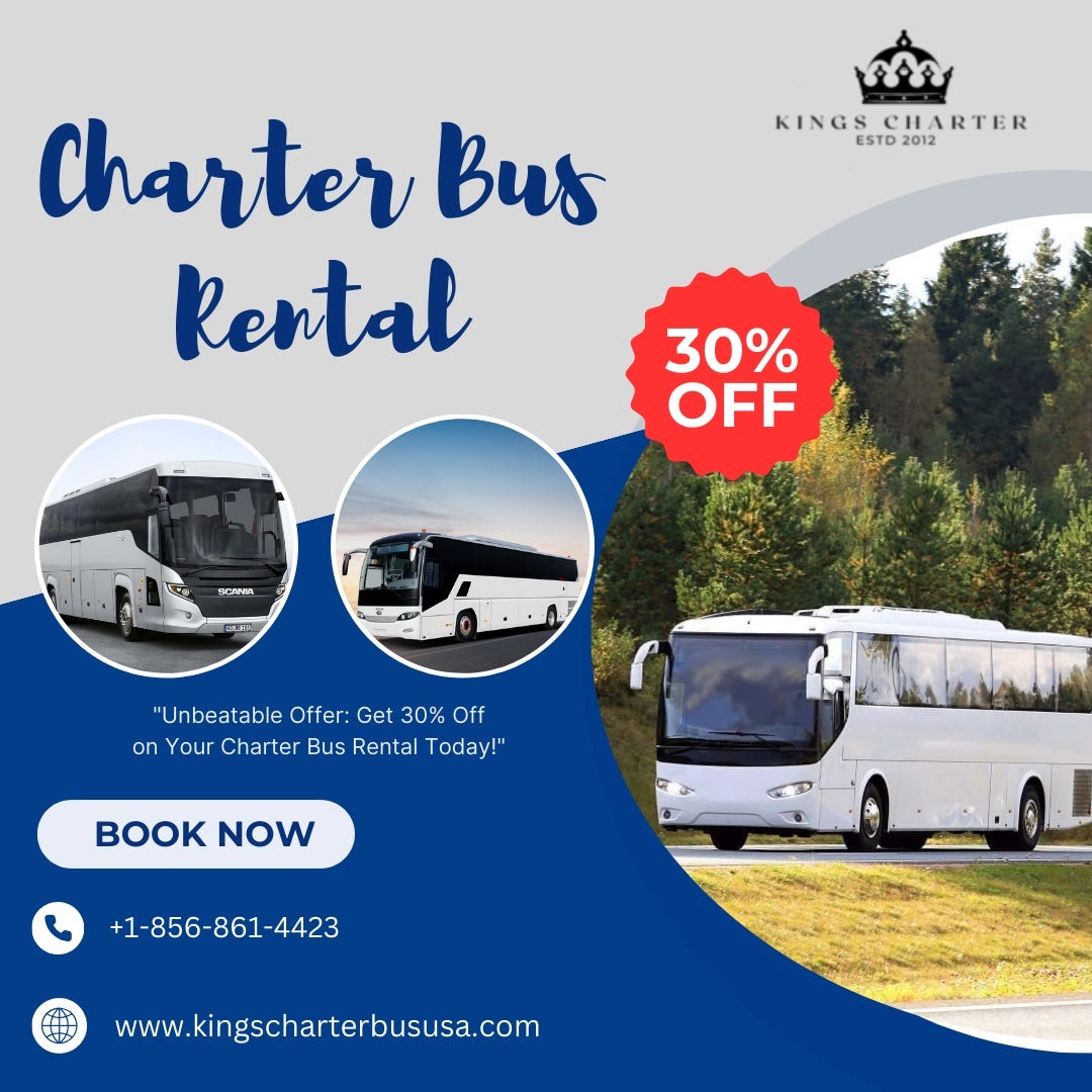 Grab Your Discount 30 Off Charter Bus Rentals — Last Chance to Save