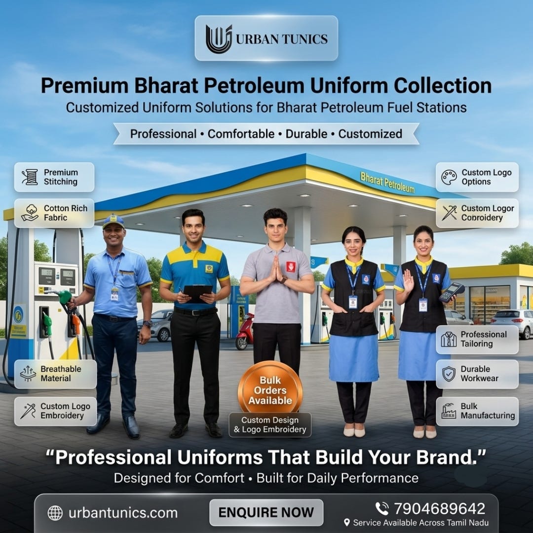 Urban Tunics Now Offers Premium Petroleum Uniforms — Built for the Fuel Station Frontline