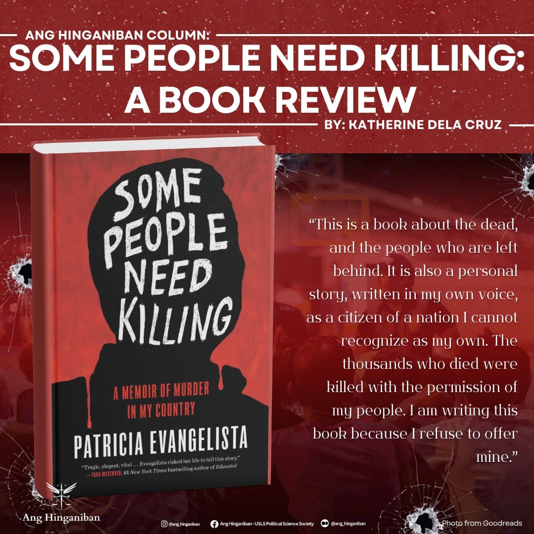 Some People Need Killing: A Book Review | by Ang Hinganiban — USLS ...