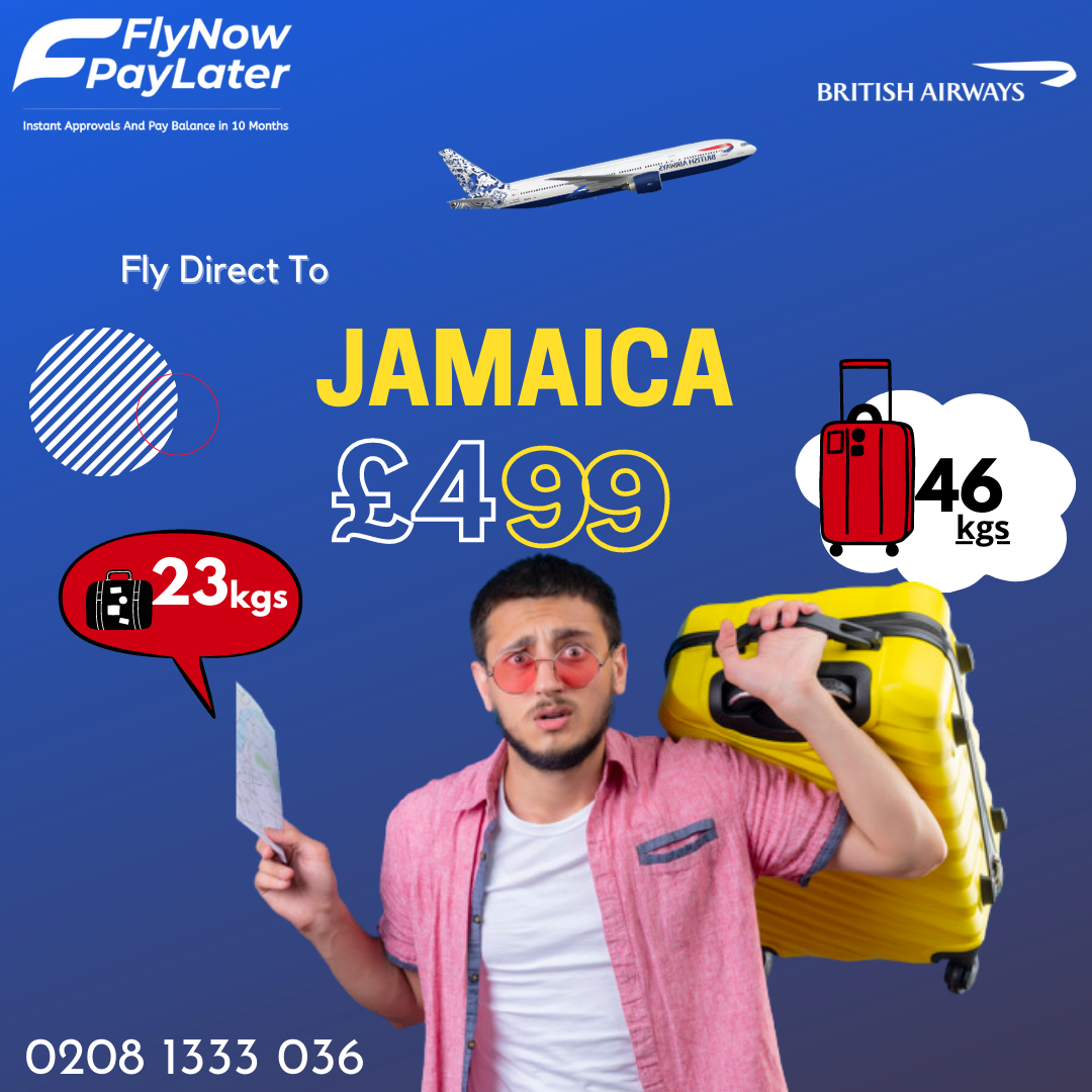 Jamaica Pay Later Flights deals from London From £499 *Return *Incl-Taxes*  How ? | by mike smith | Medium