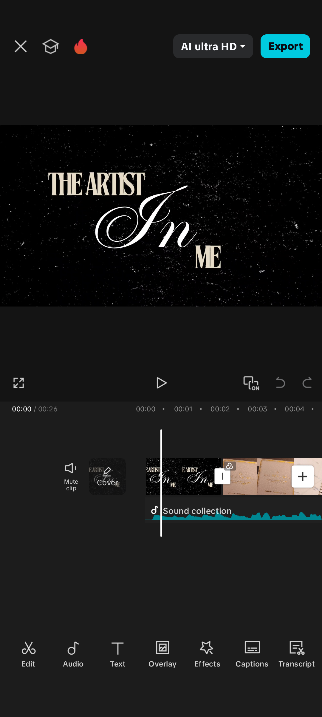 1st pic is the creation of the opening title card, 2nd pic is the CapCut video editor mobile page used to edit the video, 3rd pic is the actual time of the trailer
