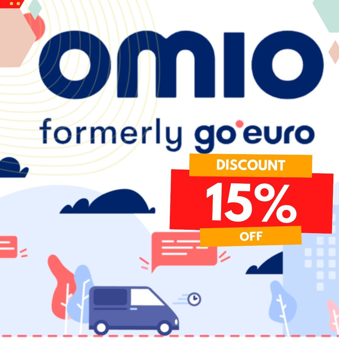 Omio Discount Codes — Get 15% OFF Voucher codes in April 2024 | by Luis  Roth | Apr, 2024 | Medium