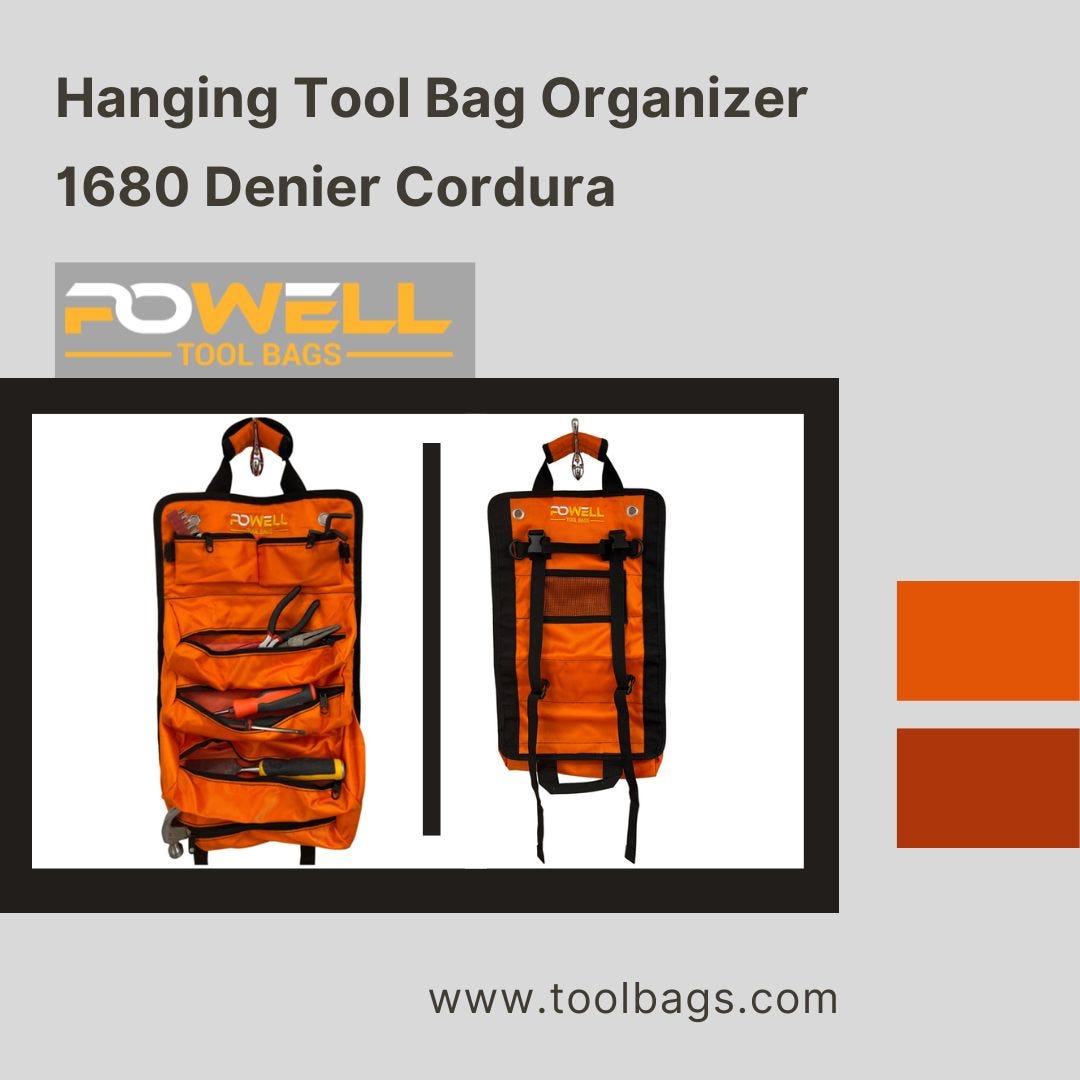 Hanging Tool Bag Organizer 1680 Denier Cordura