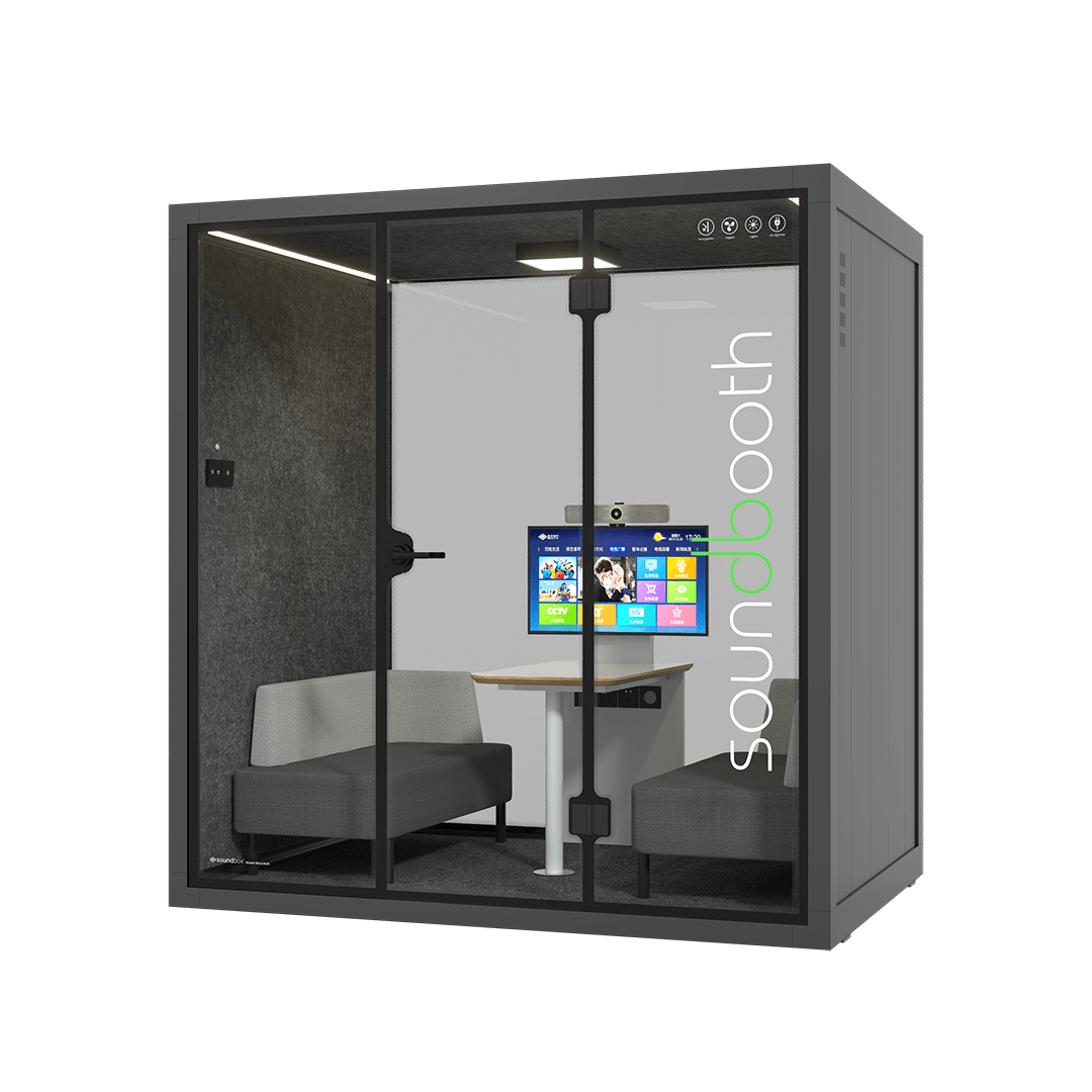 Silence Space ARL. The 4 seater silent work pods is the… by Soundbox