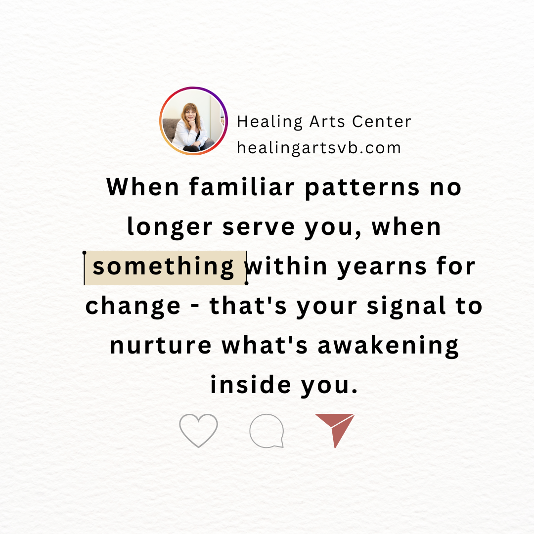 Nurturing Your Next Chapter. When familiar patterns no longer serve ...