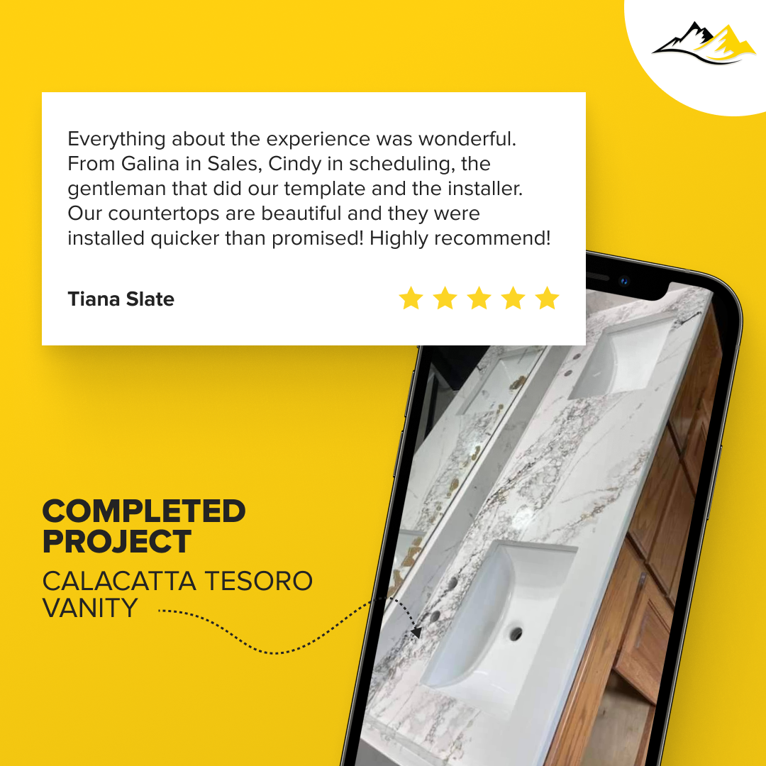 Granite Countertop Stores Near Me Discover Calacatta Tesoro Vanity