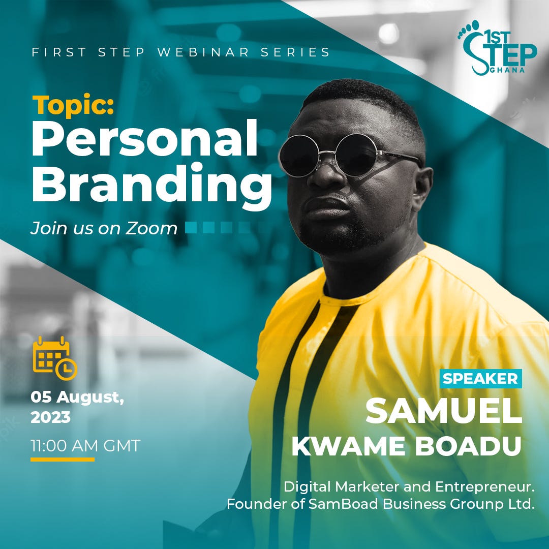 Zoom Meeting on Personal Branding Today- 8/05/2023 at 11am (GMT) | Medium