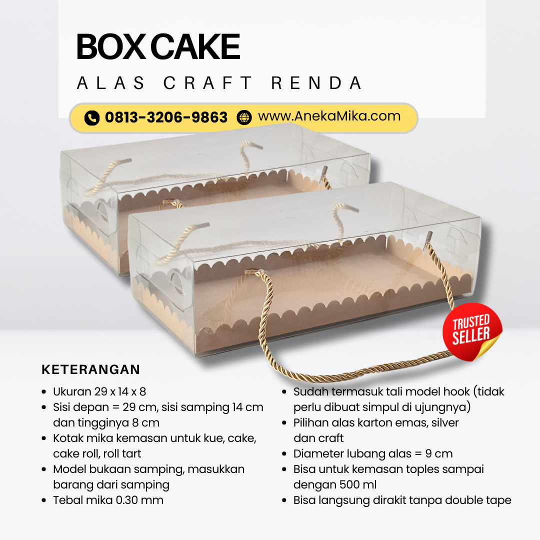 0813–3206–9863, Grosir Box Mika Gold Surabaya