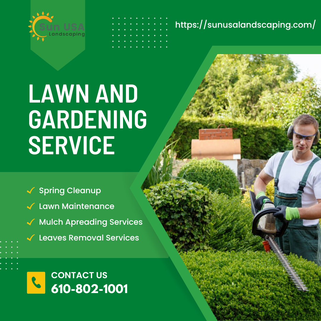 Mulch Spreading Services SUN USA Landscaping Medium