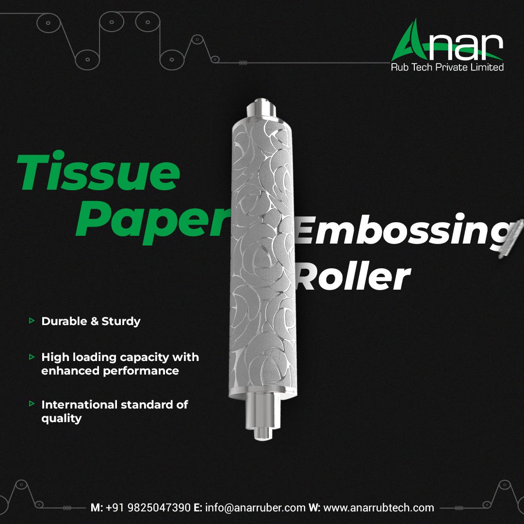 Custom Embossing Rollers Manufacturer’s Precision by AnarRubber Mar